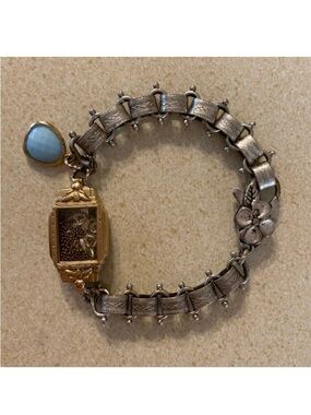 Vintage Watch Face Handmade Link Bracelet